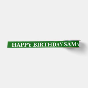 Green Love Birthday Wish Ribbon