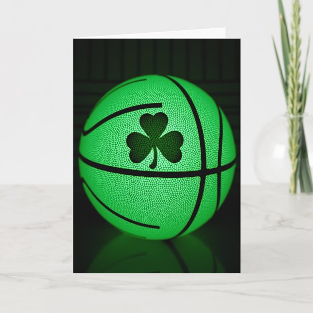 Green Lucky Basketball Card (Front)