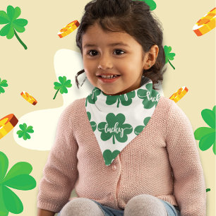 Green Lucky Clover St. Patrick Day  Bandana