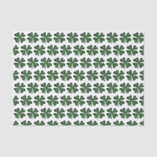 Green lucky clover St Patrick's Day tissue paper