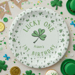 Green Lucky One Irish 1st Birthday Paper Plates