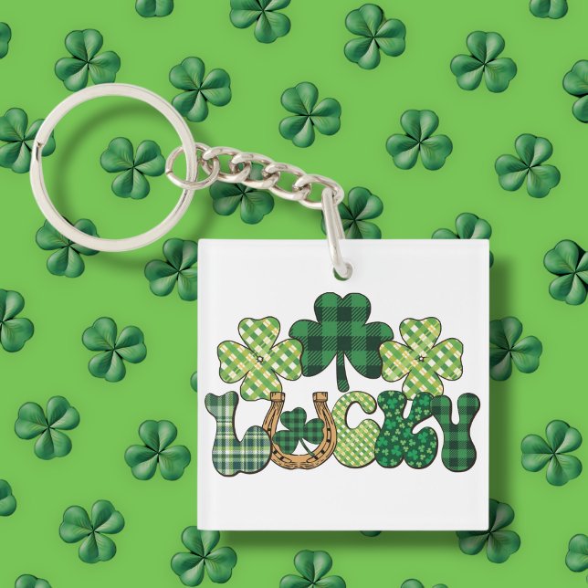 Green Lucky St Patricks Day Keychain (Green Lucky St Patricks Day Keychain)