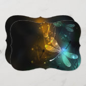 Green luminous dragonfly flight (Front/Back)