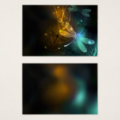 Green luminous dragonfly flight (Front & Back)