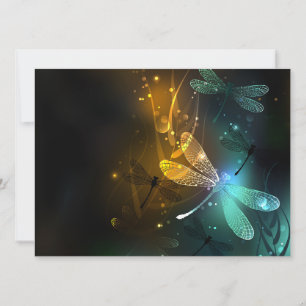 Green luminous dragonfly flight announcement