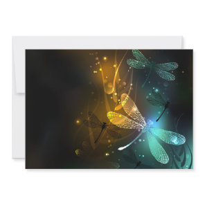 Green luminous dragonfly flight announcement