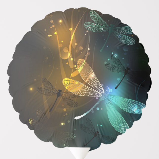 Green luminous dragonfly flight balloon (Front)