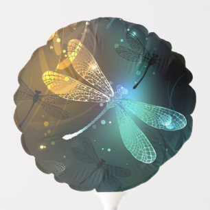 Green luminous dragonfly flight balloon