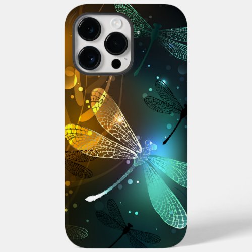 Green luminous dragonfly flight Case_Mate iPhone 14 pro max case