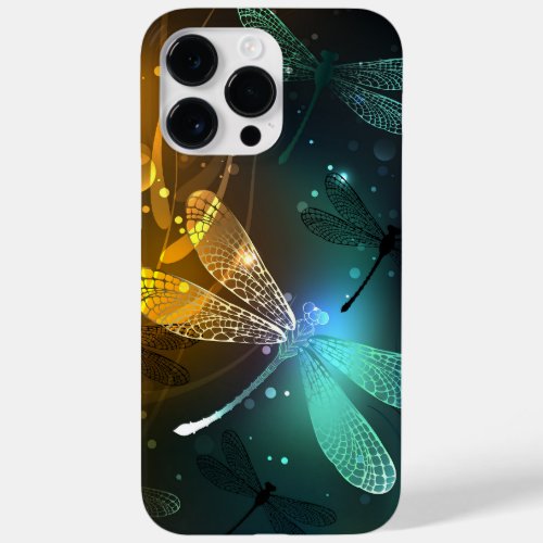 Green luminous dragonfly flight Case_Mate iPhone 14 pro max case