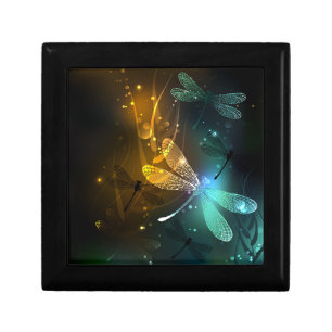 Green luminous dragonfly flight gift box