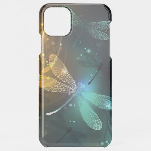 Green luminous dragonfly flight iPhone 11 pro max case