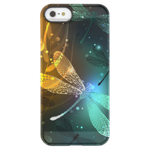 Green luminous dragonfly flight permafrost iPhone SE/5/5s case