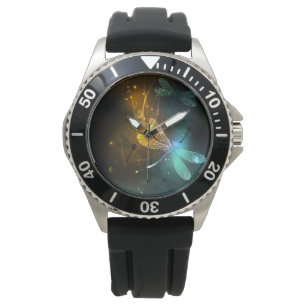 Green luminous dragonfly flight watch