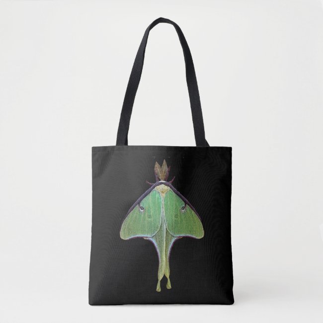 Green Luna Moth Animal Tote Bag