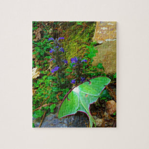 Green Luna moth Jigsaw Puzzle