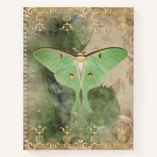 Green Luna Moth Notebook