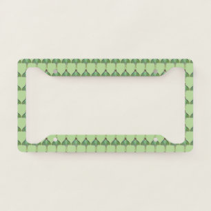 Green Luna Moth Pattern License Plate Frame