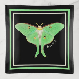 Green Luna Moth Trinket Tray