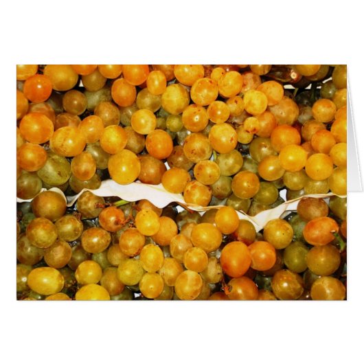 Green Lusciously Sweet Grapes Cards (Front Horizontal)
