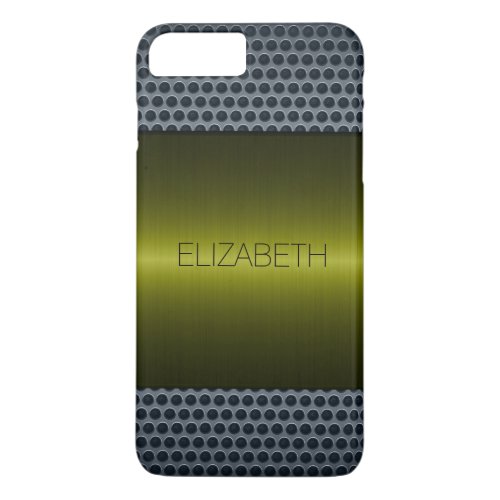 Green Luxury Stainless Steel Metal Look iPhone 8 Plus7 Plus Case