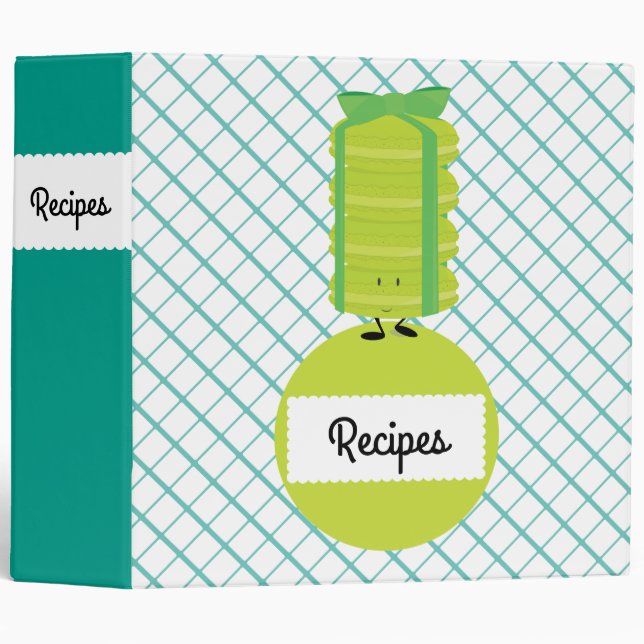 Green Macarons Binder (Front/Spine)