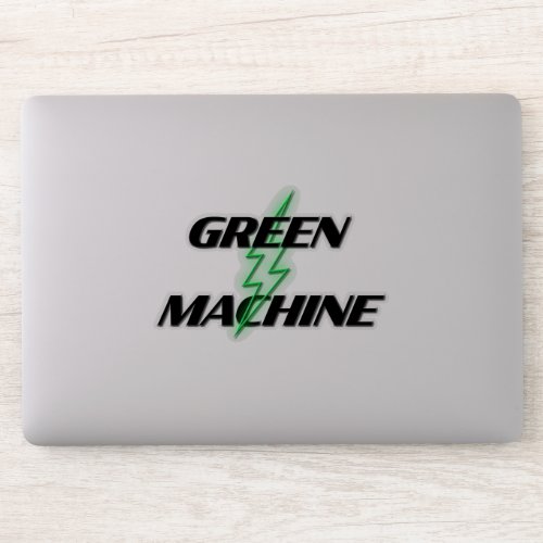Green Machine Electric Vehicle Owner Sticker