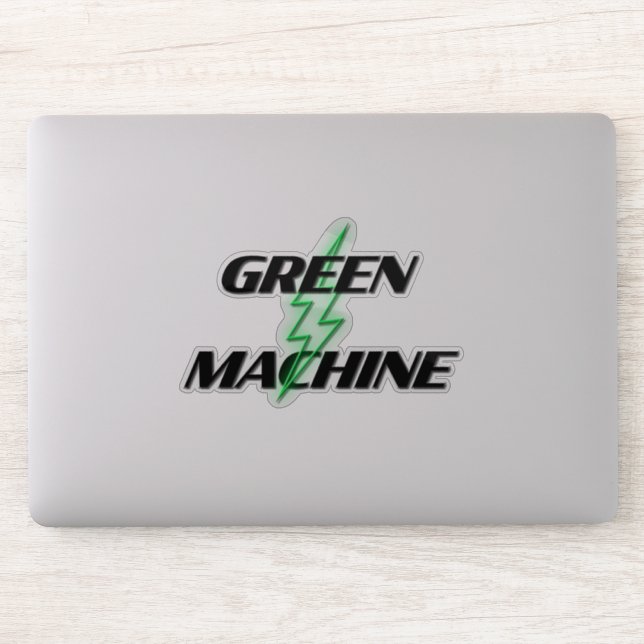 Green Machine Electric Vehicle Owner Sticker (Computer)