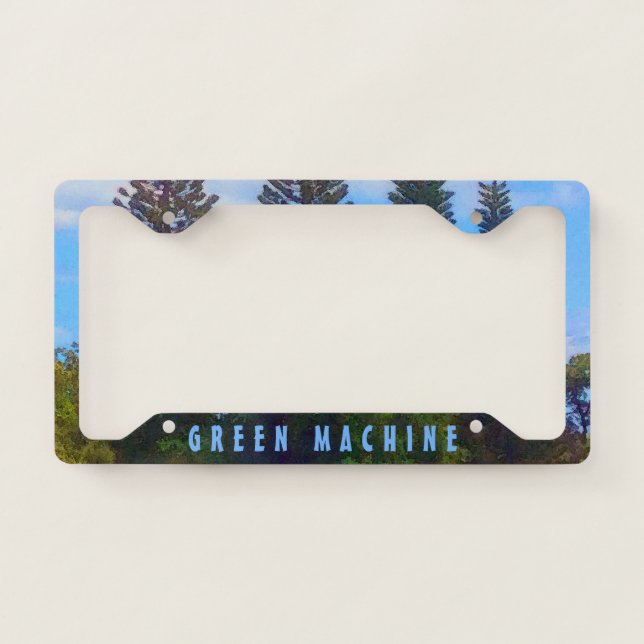 Green Machine License Plate Frame (Front)