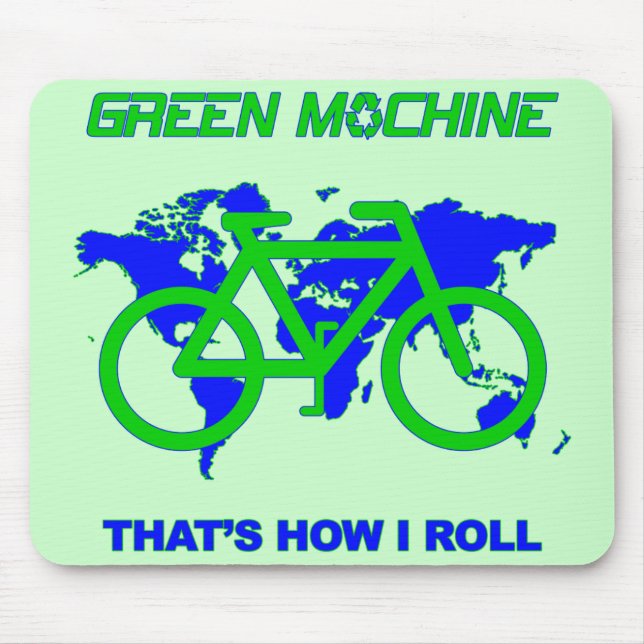 Green Machine Mouse Pad (Front)