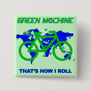 Green Machine Pinback Button