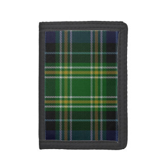 Green MacKellar Tartan Plaid Tri-fold Wallet
