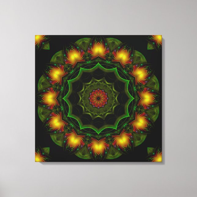 Green Magic Wrapped Canvas Print (Front)