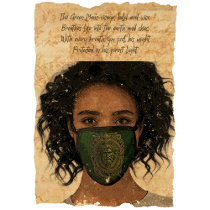 Green Majesty: Green Man  Face Mask
