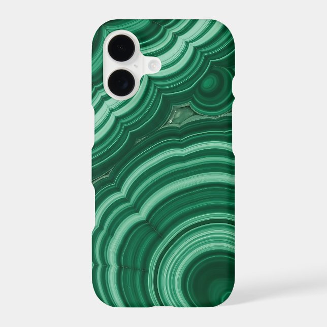 Green Malachite Marble Stone Texture Pattern iPhone Case (Back)