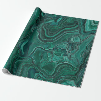 Green Malachite Stone Wrapping Paper