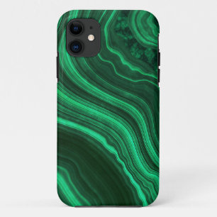 Green Malachite Texture iPhone 11 Case
