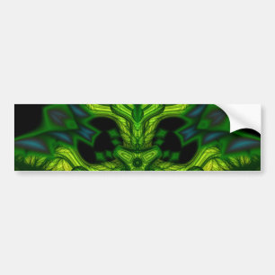 Green Man Goblin – Emerald and Gold Mask Bumper Sticker