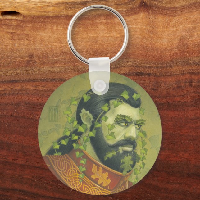 Green Man Knight Keychain (Front)