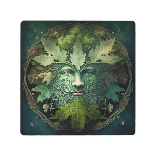 Green Man Mandala Fantasy Art