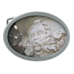 Green Man Oval Belt Buckle