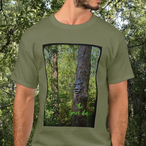 Green Man Pagan Mythology Forest Photographic T_Shirt