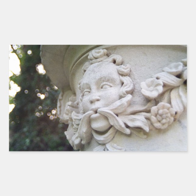 Green Man Rectangular Sticker (Front)