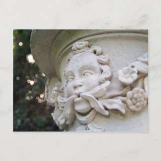 Green Man Sculpture Postcard