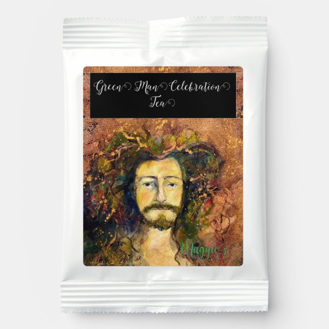 Green Man Tree Spirit Maureen Girard Berries Margarita Drink Mix (Front)