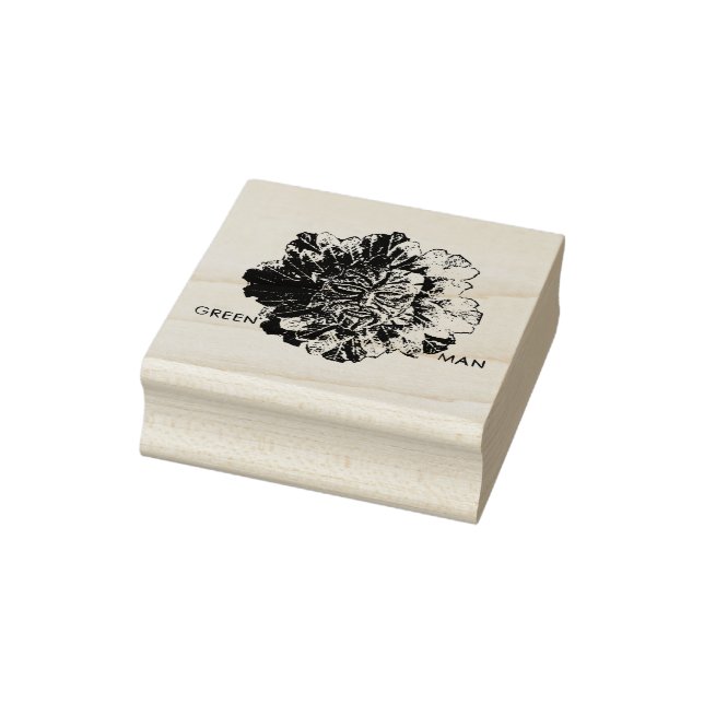 "Green Man" Wood Art Stamp (Stamp)