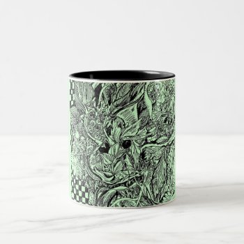 Green Man Wood Spirit Coffee Mug by DoodleLab at Zazzle