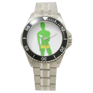 Green Man Yellow Underwear Watch