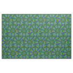 Green Mandala Abstract Fabric