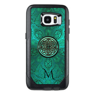Green Mandala Celtic Knot Monogram S7 Edge Case
